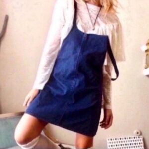 Denim Zara Overall Dress